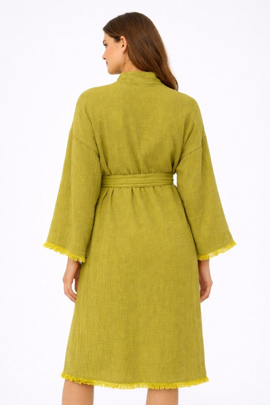 Cotton Muslin Robe, Lightweight Kimono Lounge Robe for Women 9d9c20fd-053a-494b-9c25-26fb4ff2bc09