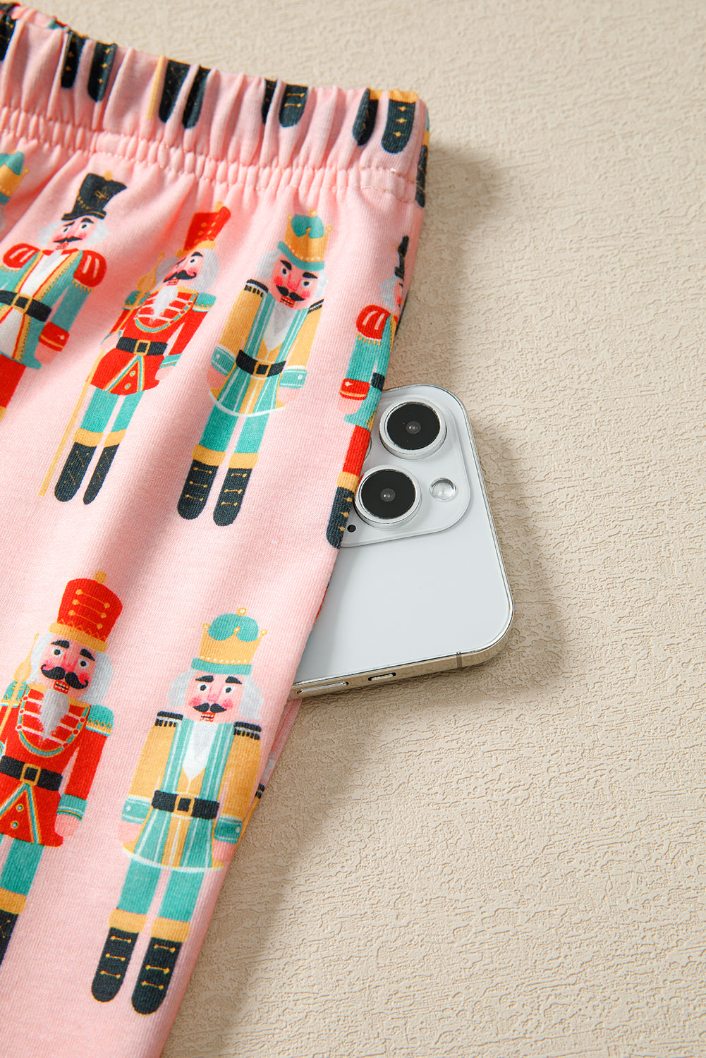 Pink Christmas Nutcracker Long Sleeve Shirt Shorts Pajama Set 9d9ddbeef678096b