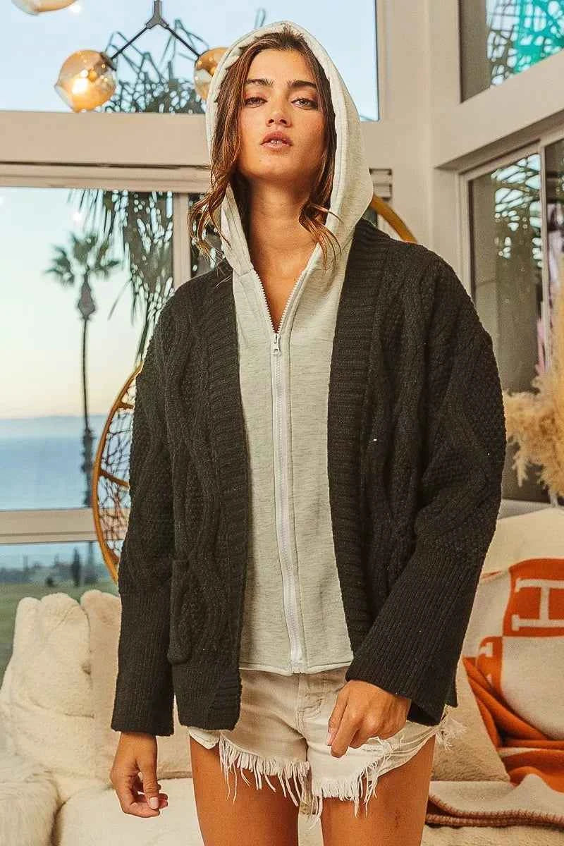 BiBi Knit Hoodie Rhombus Sweater Jacket 9da237da-1db8-4094-9c71-6f8711a503c5-Max-Origin