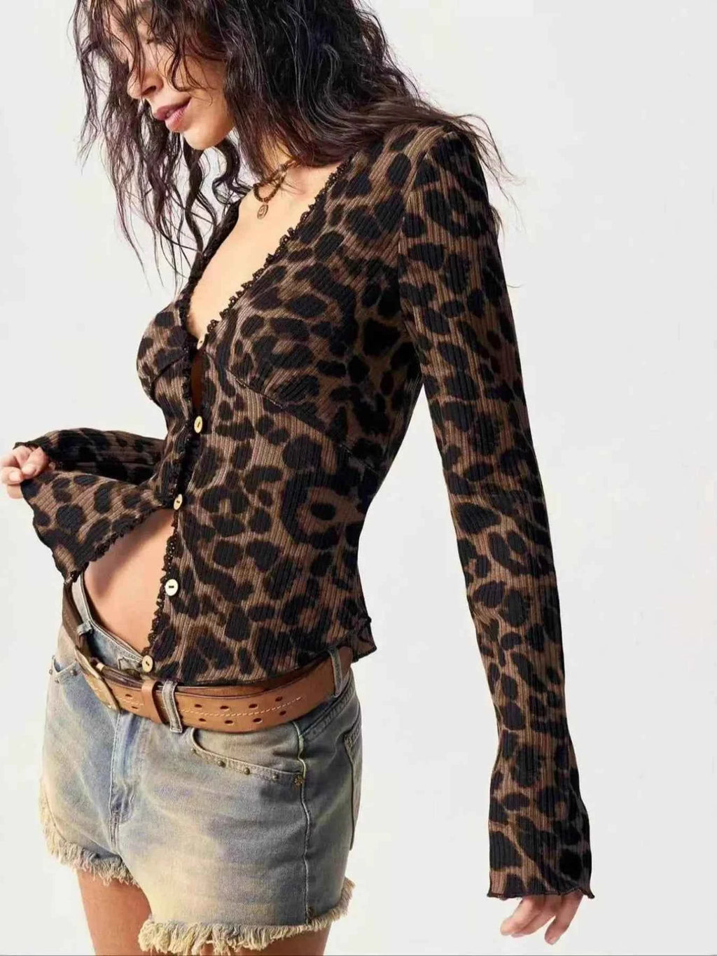 Leopard Button-Up T-Shirt 9db5b2e614774a7093b6bf9a10c577d4-Max-Origin