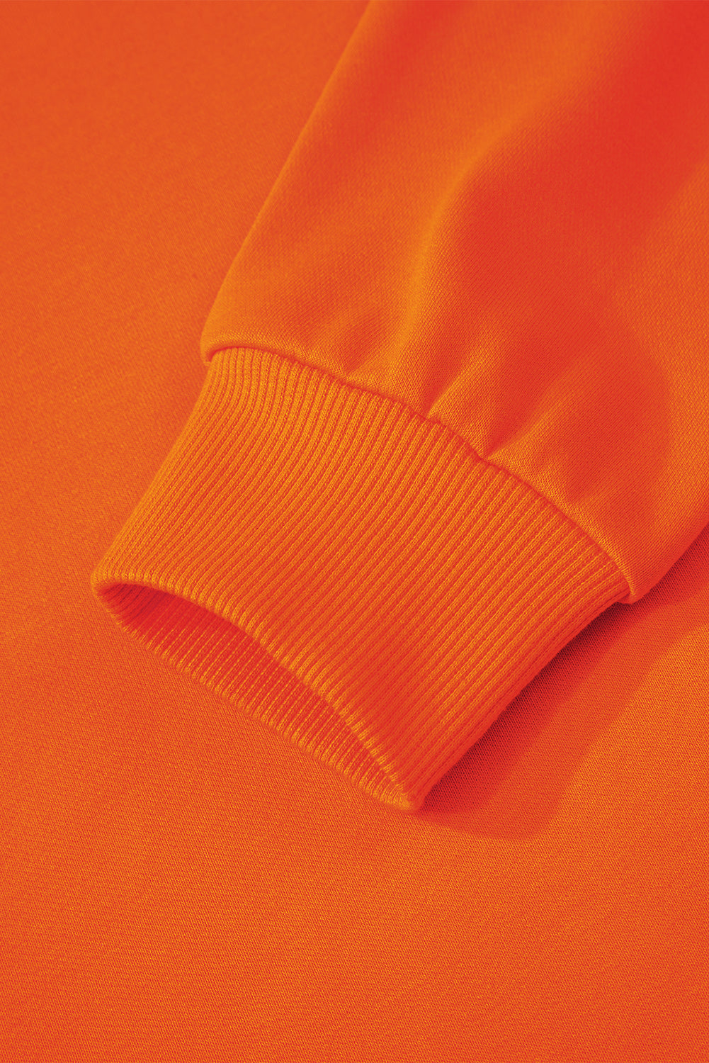 Orange Preppy Striped Sleeve Loose Sweatshirt 9dbbabb40be50e7e