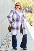 Double Take Full Size Plaid Button Up Lapel Collar Coat 9dbe64df-bb80-47ad-948b-15fb6d9a6482-Max