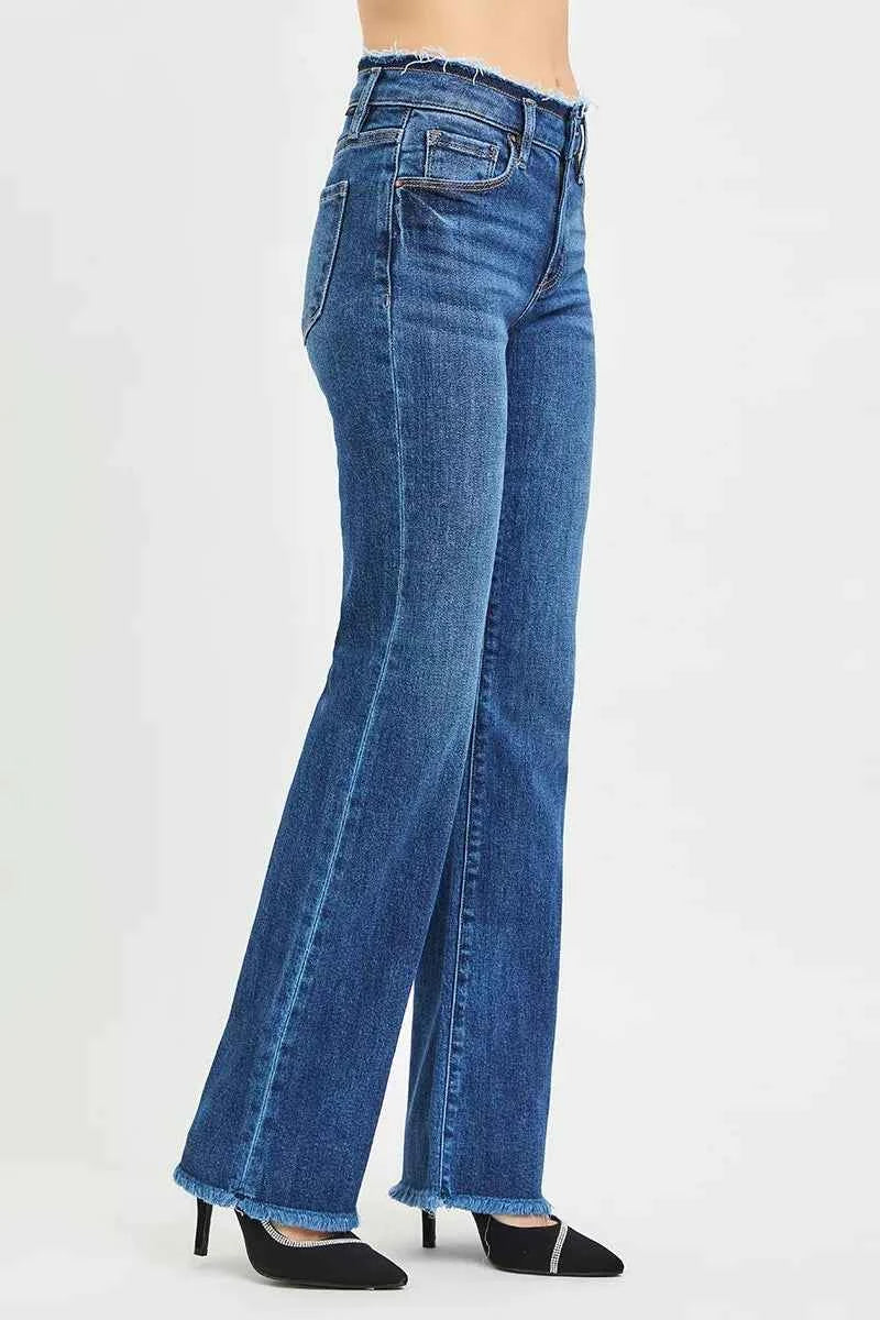 RISEN Full Size Mid Rise Bootcut Frayed Waistband Hem Detail Jeans Plus Size 9dce4ff0c8804203b7e2cc65a80ebad7-Max-Origin