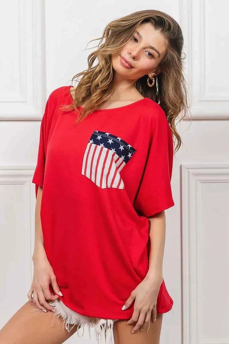 BiBi French Terry With Front Pocket Dolman Sleeves Top 9dd3fe0d8e37491eacfa52ff857d0724-Max-Origin