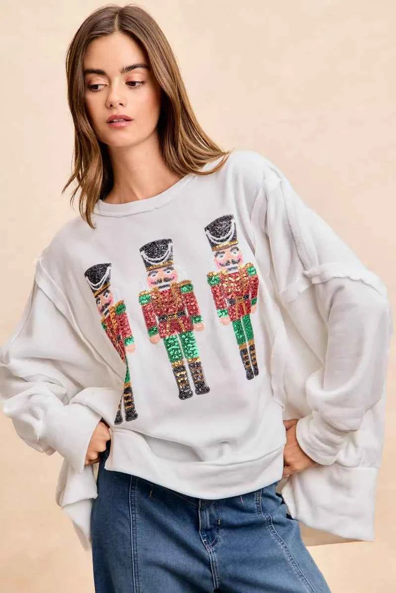 BiBi Christmas Sequin Nutcrackers Embroidery Sweatshirt 9de6d78e2f294bc999d44e59160163e5-Max-Origin