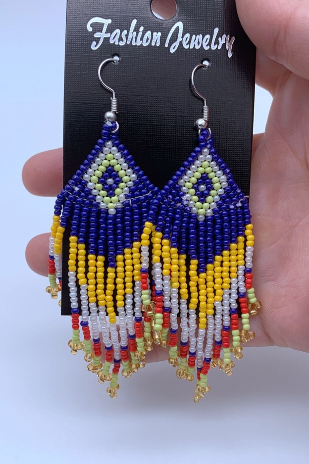 Beaded Dangle Earrings Style H One Size 9de85bbd0f1d485f83775731d8606532-Max