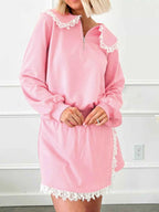 Peter Pan Lace Embellished Neck Sweatshirt and Skirt Two Piece Set 9df5bef6-0935-4239-af4f-6394a54cf83e-Max-Origin