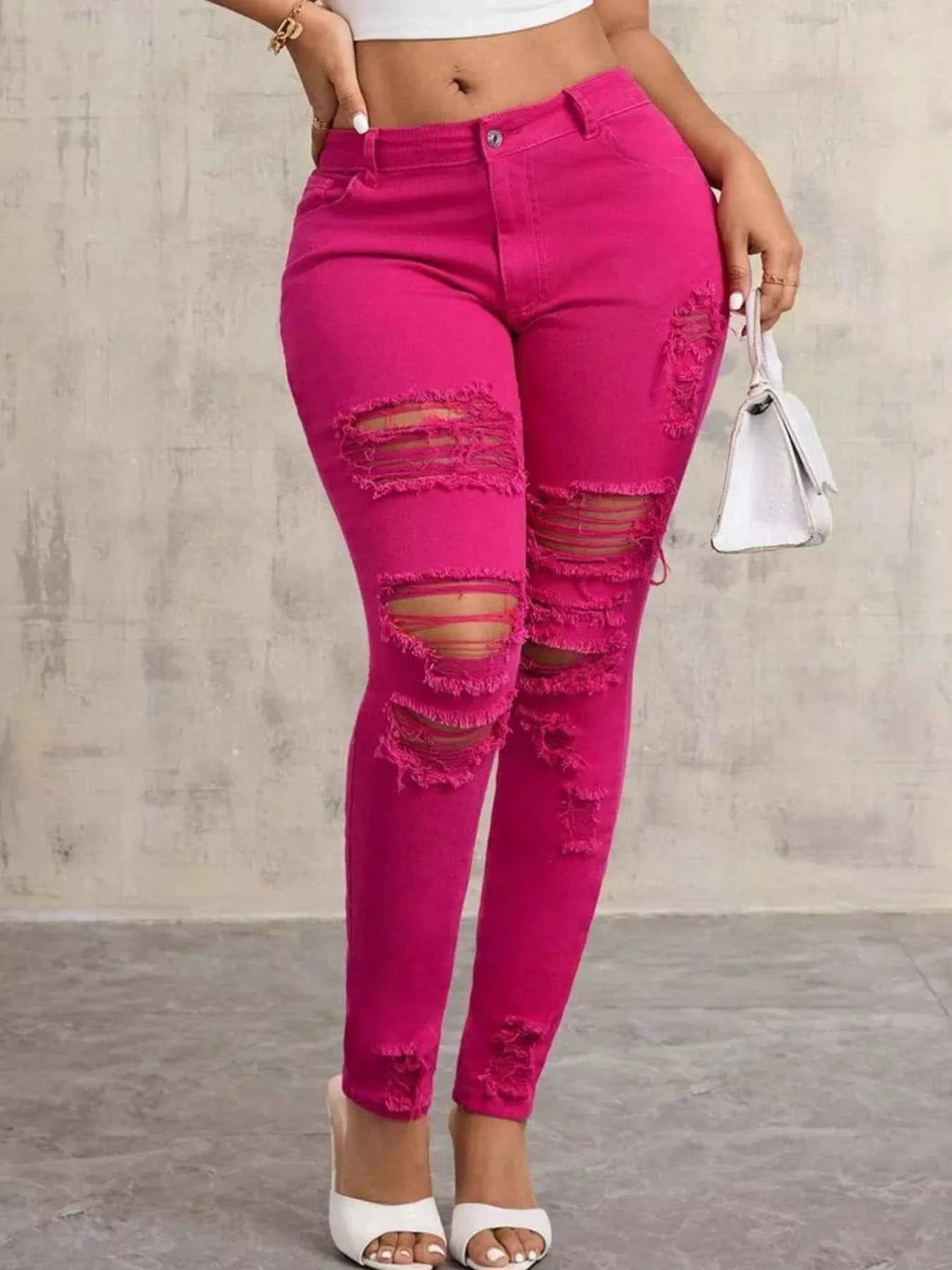 High-Waisted Distressed Skinny Jeans 9e24ad38-6f6a-4576-97a1-d96be3d09dd1-Max-Origin