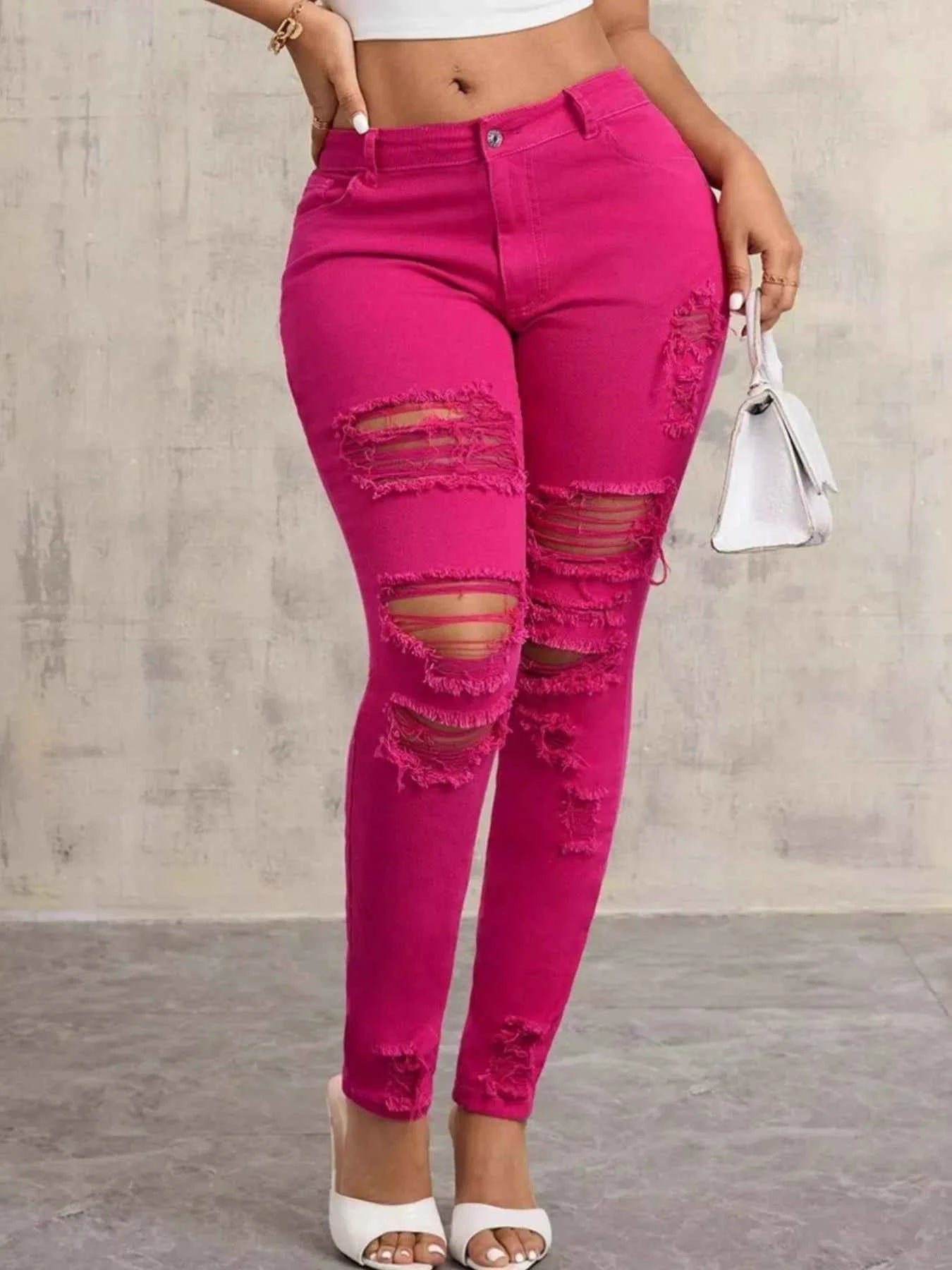 High-Waisted Distressed Skinny Jeans 9e24ad38-6f6a-4576-97a1-d96be3d09dd1-Max-Origin