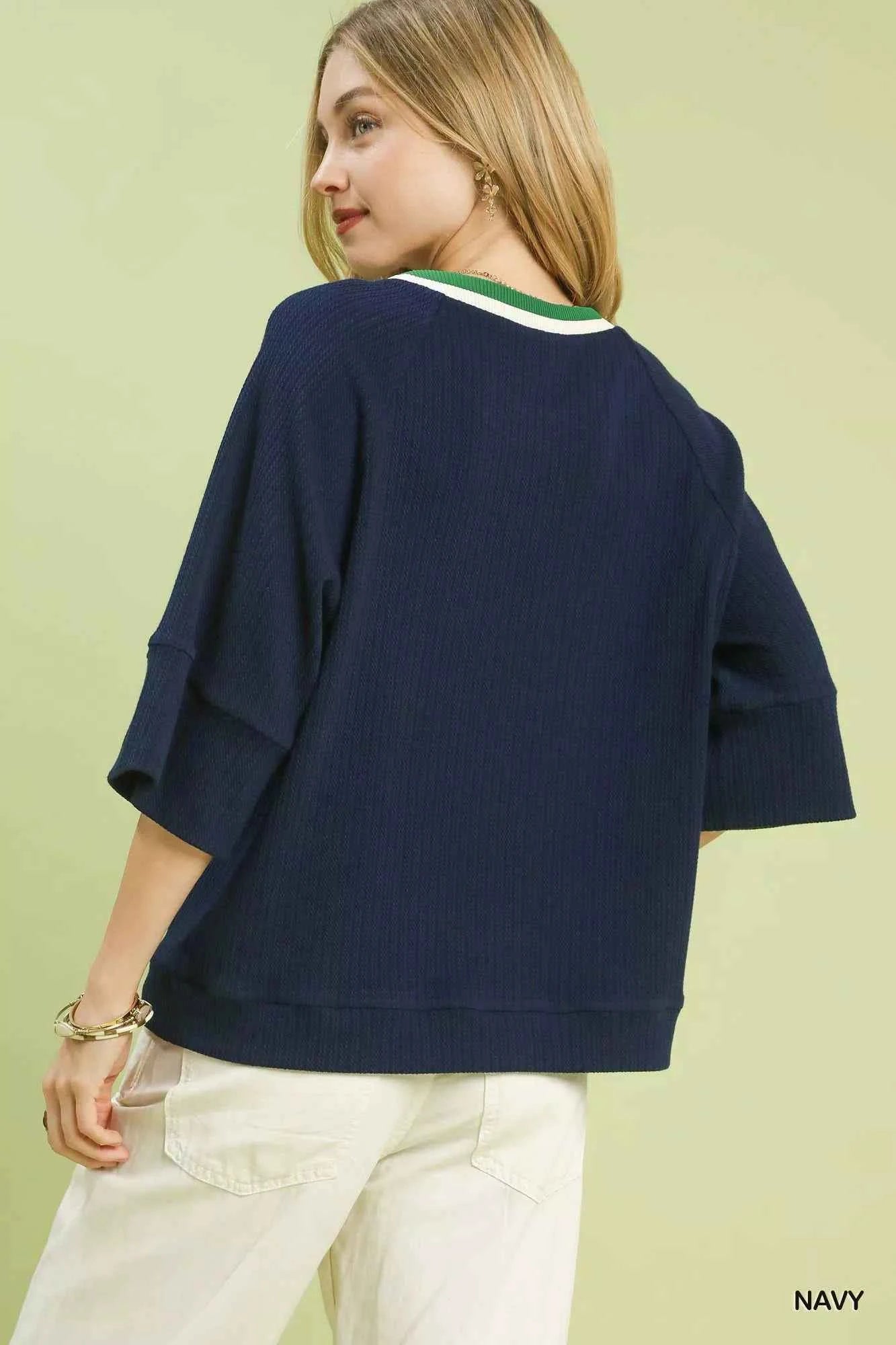 Ribbed Knit Top with Contrast Trim 9e3aec04-653c-47e6-807d-2ade1cee2bda-Max-Origin