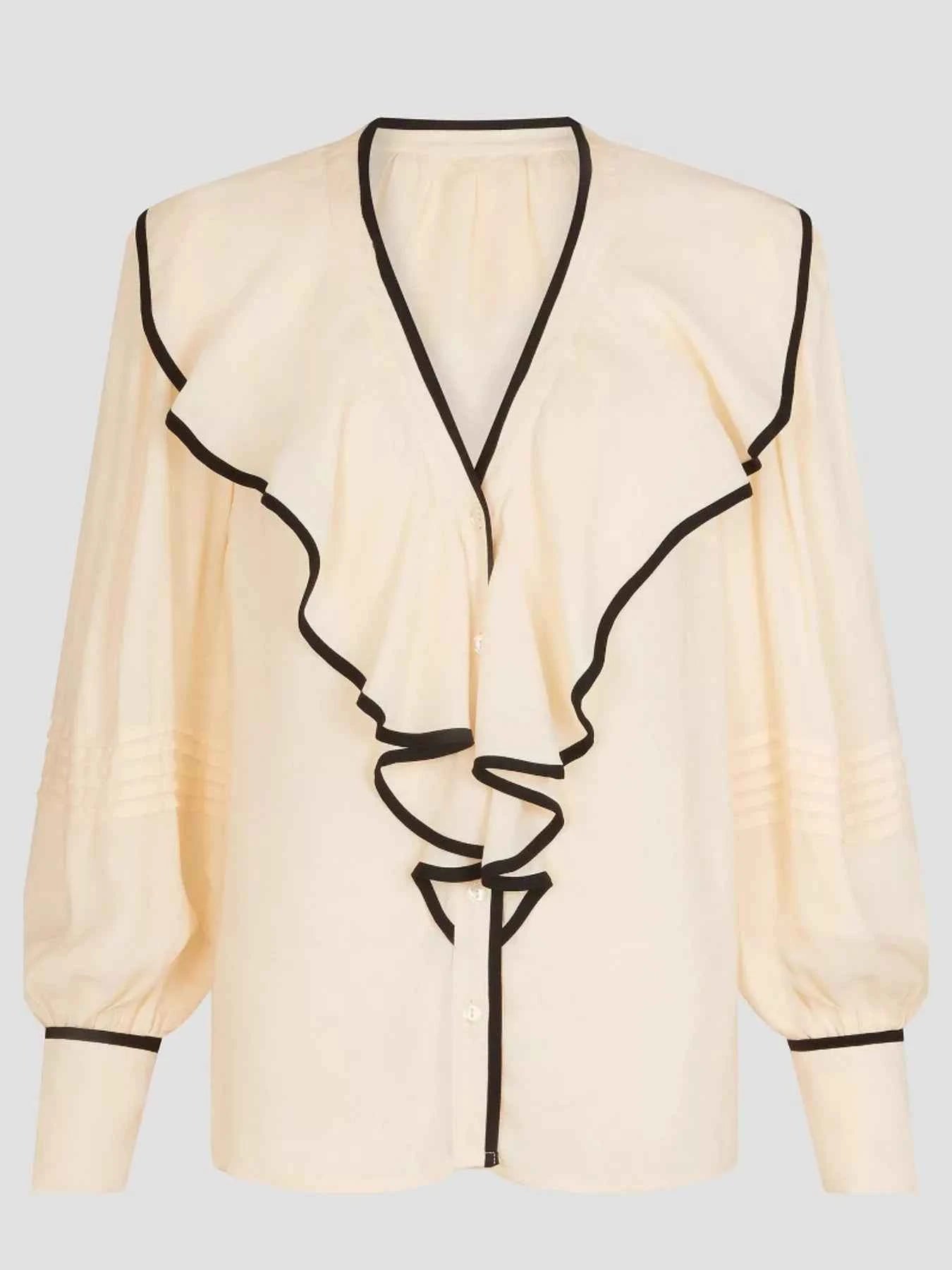 Ruffled Long Sleeve Blouse 9e3d7d7af87a4f4f9ef8ac0d68e85f28-Max-Origin