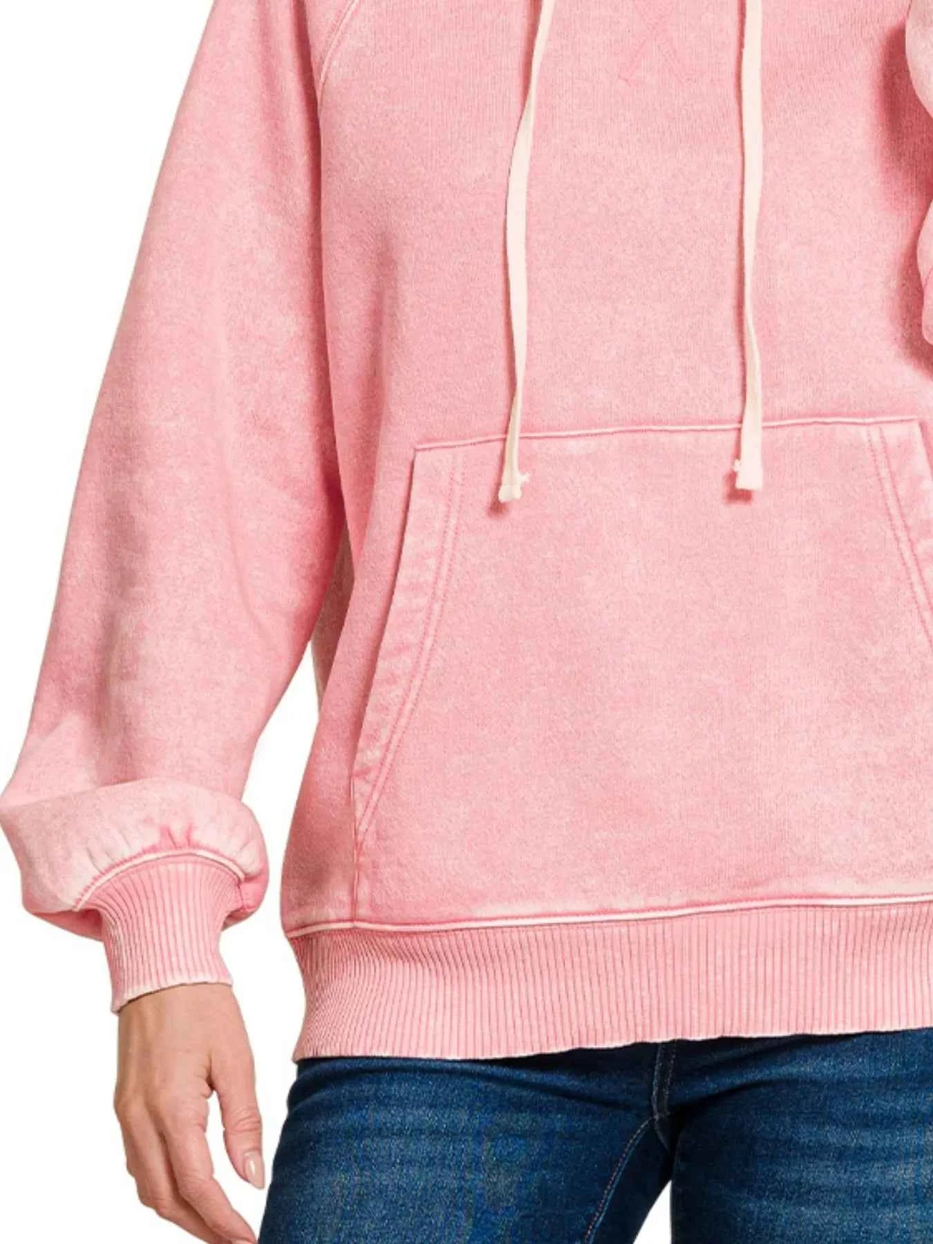 Acid Wash Fleece Hoodie with Kangaroo Pocket 9e624e65-1755-4cb7-a57c-8428759d81dd-Max-Origin