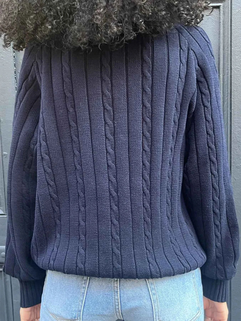 Cable Knit V-Neck Pullover Sweater 9e7ee1651b1945a283c5f286834dffc6-Max-Origin