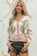 Paulina Desert Cactus Front Sweater Apricot 9ebd9db4-e4d1-490e-8789-69d18687b973