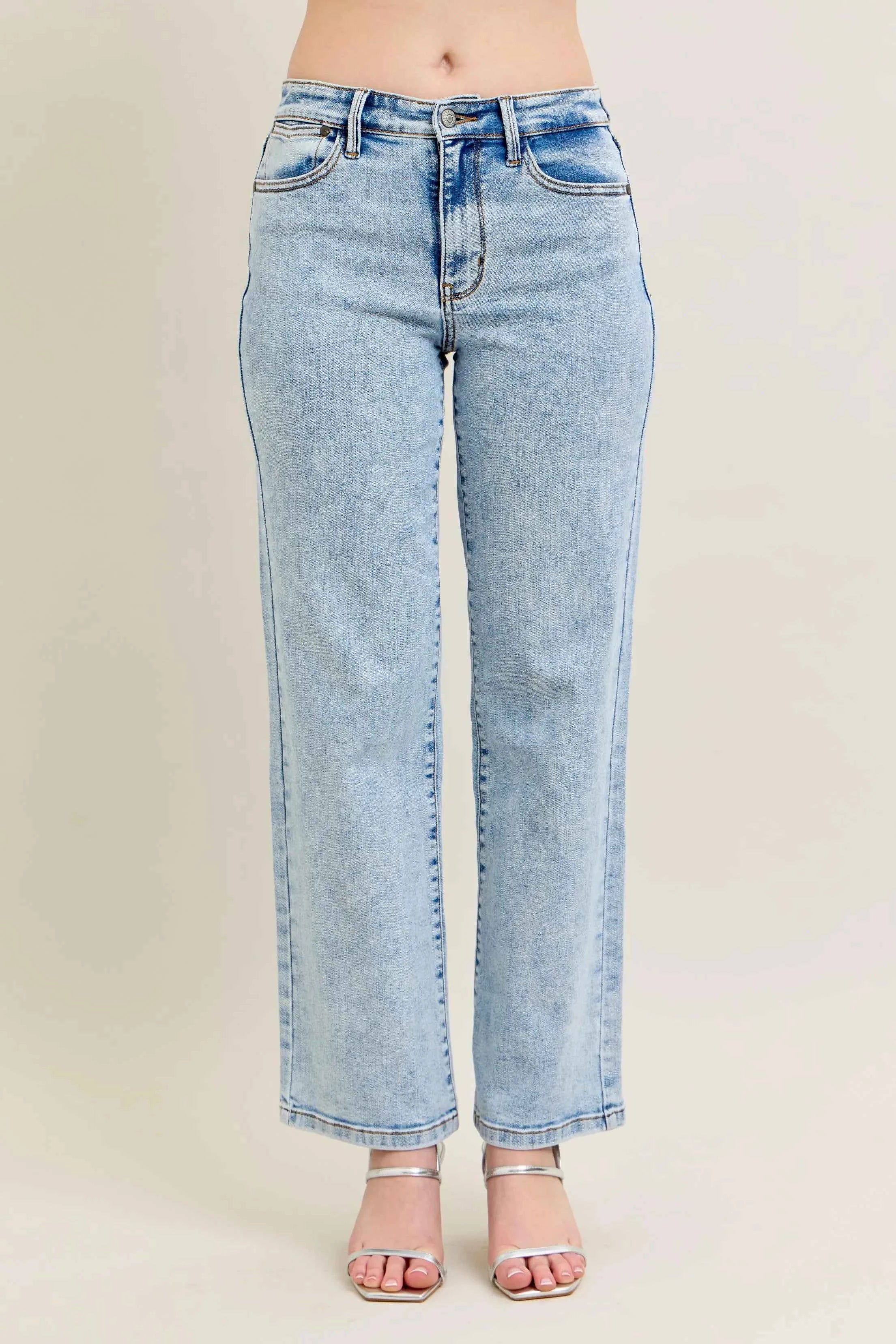 Judy Blue Full Size High Waist Stone Wash Straight Jeans Plus Size 9edc06c1088543f6a554900bb5a03ca3-Max-Origin