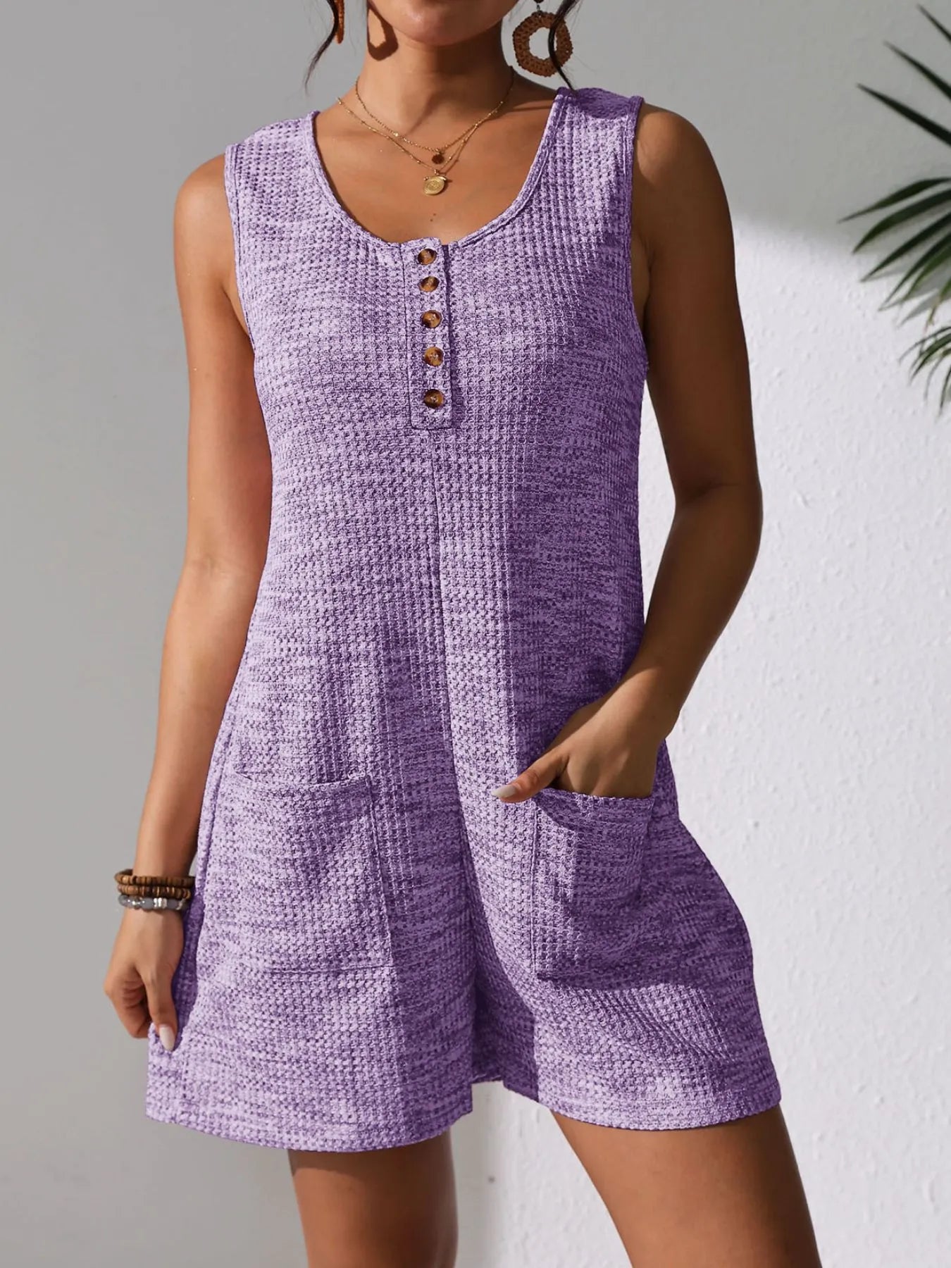 Full Size Button Front Romper with Pockets Plus Size Purple 9ef0ef94-fb29-4da6-b7fd-46316648d391-Max-Origin