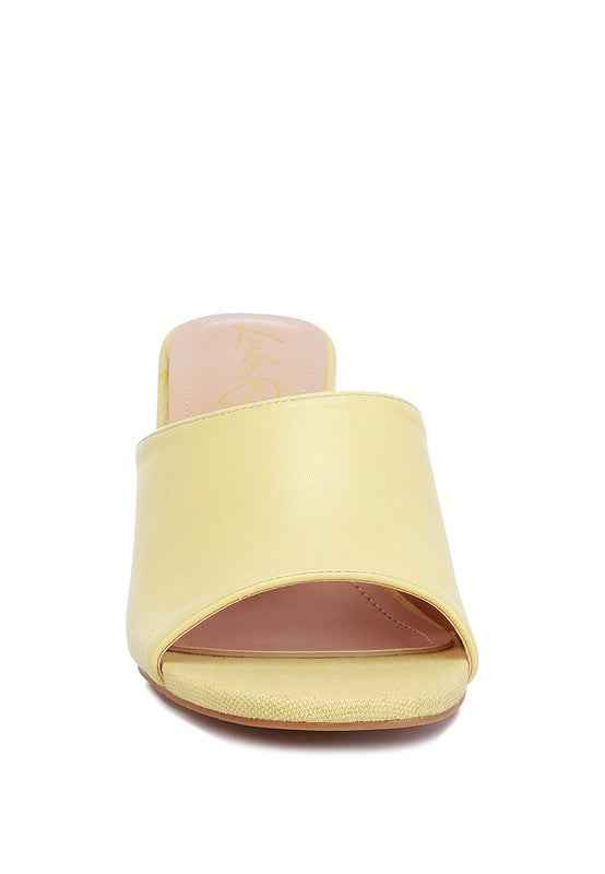 ADDIE Block Heel Slip On Sandals 9efa742d-58cb-48df-967b-7ea55377689f