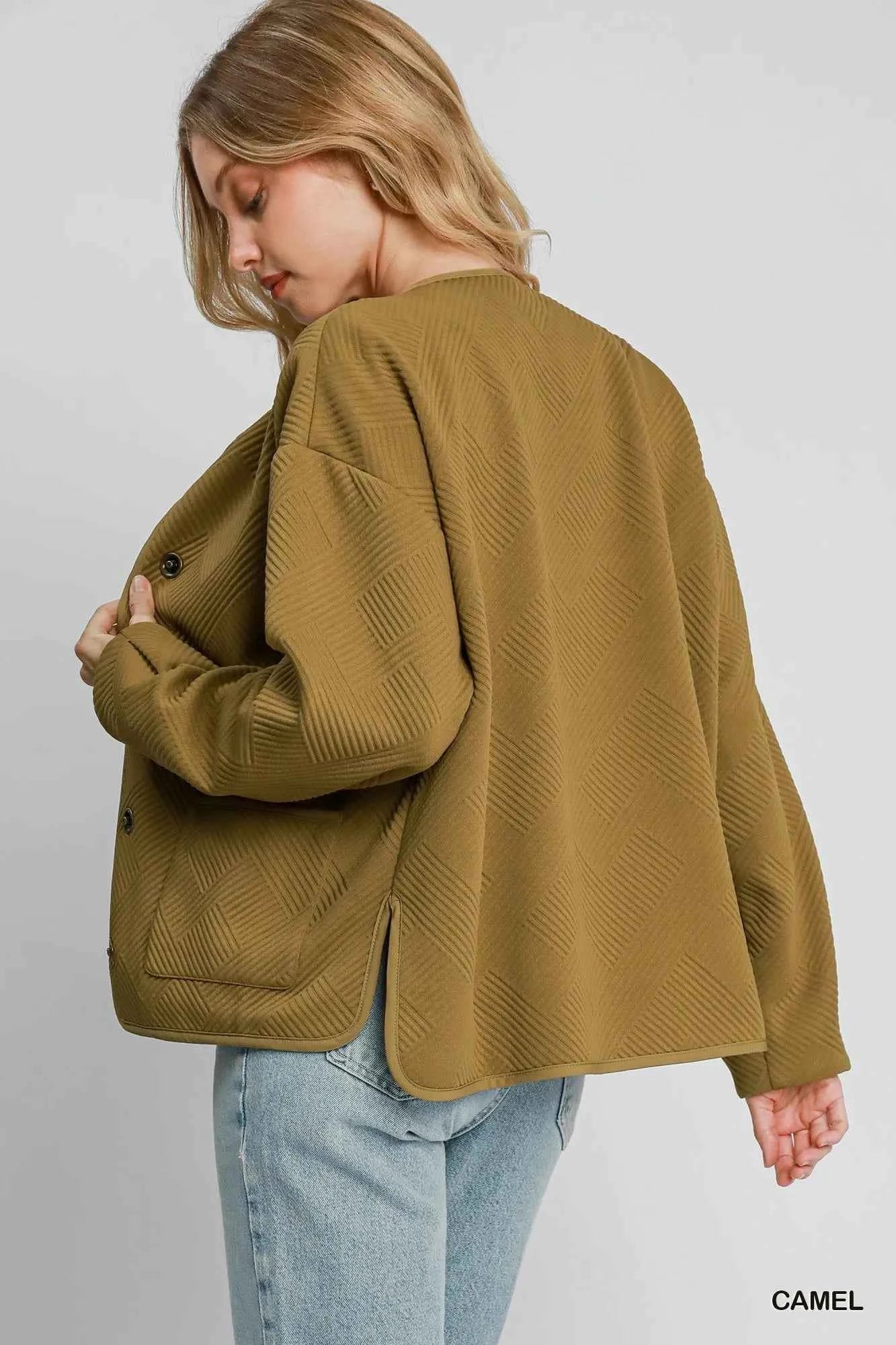 Umgee Textured Jacquard Jacket 9f024375-bc4b-4dac-807a-2ac4a98e110b-Max-Origin