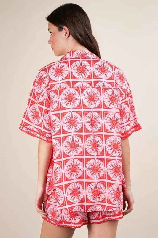 VERY J Full Size Tropical Printed Shirt Top and Shorts Set Plus Size 9f0580d9201c45a88b20a18ffc93ab8f-Max-Origin