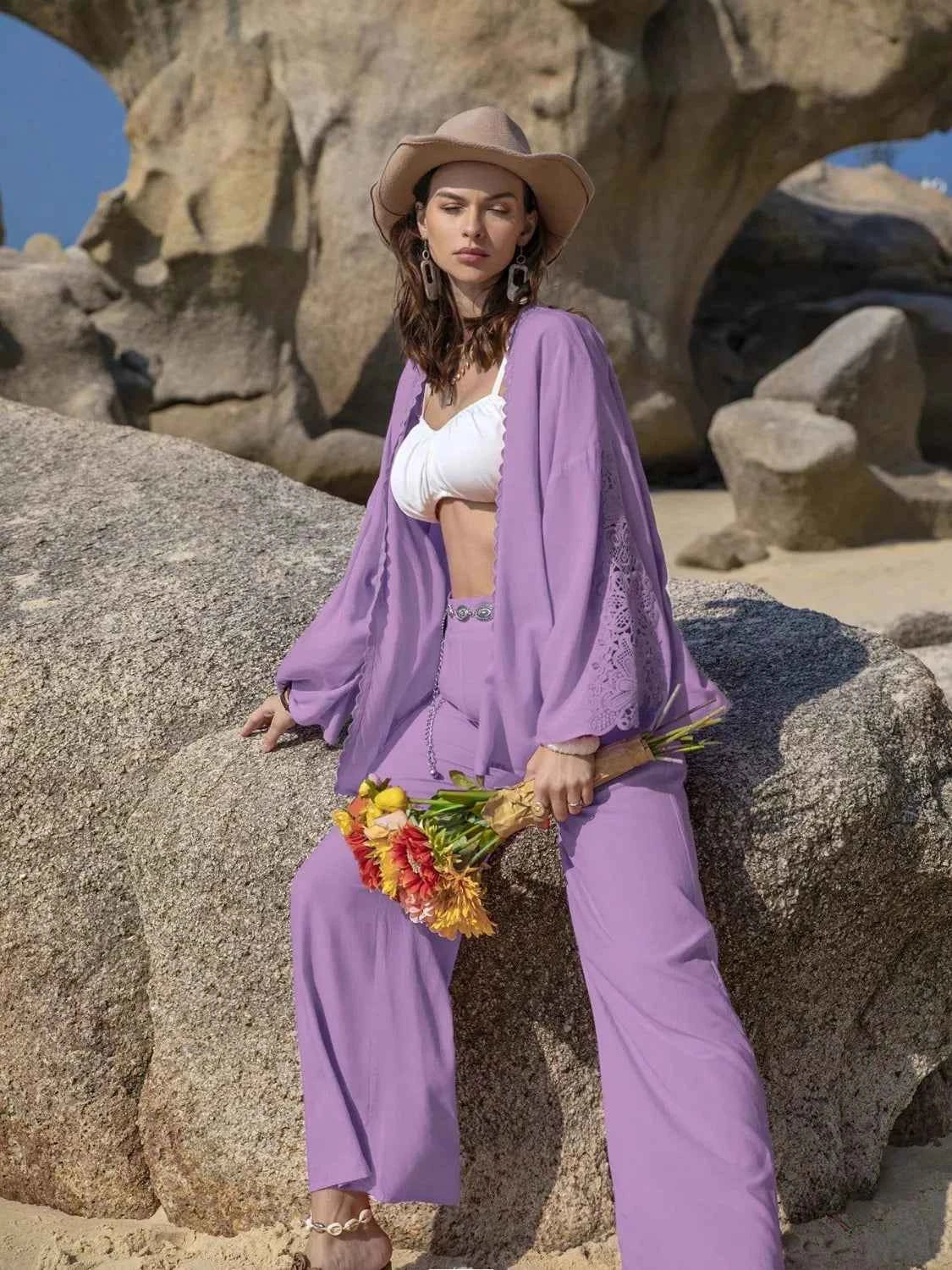 Lace Detail Open Front Cover Up and Pants Set 9f0e97e9-10c7-4e4c-abf5-ad21503db08a-Max-Origin