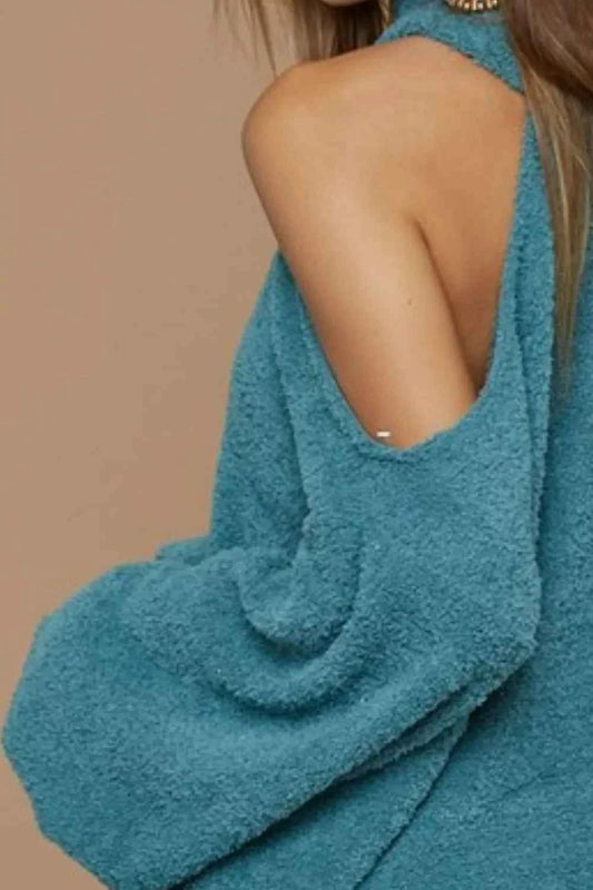 Belle Sweater Knit Open One Shoulder Turtle Neck 9f202da4-4b25-4f6e-a516-c88b6833abc6-Max-Origin