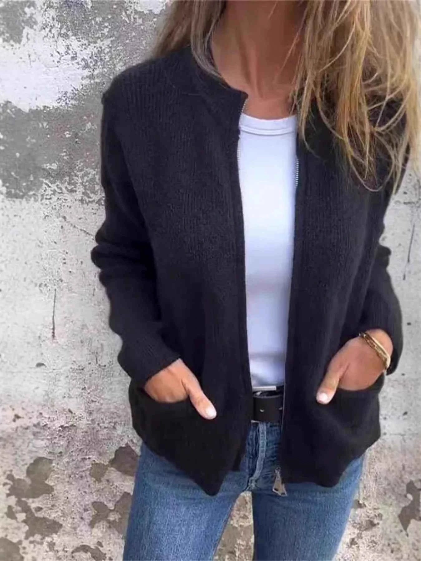 Open Front Drop Shoulder Cardigan 9f2427f0e97d4632be9a90633bd61438-Max-Origin