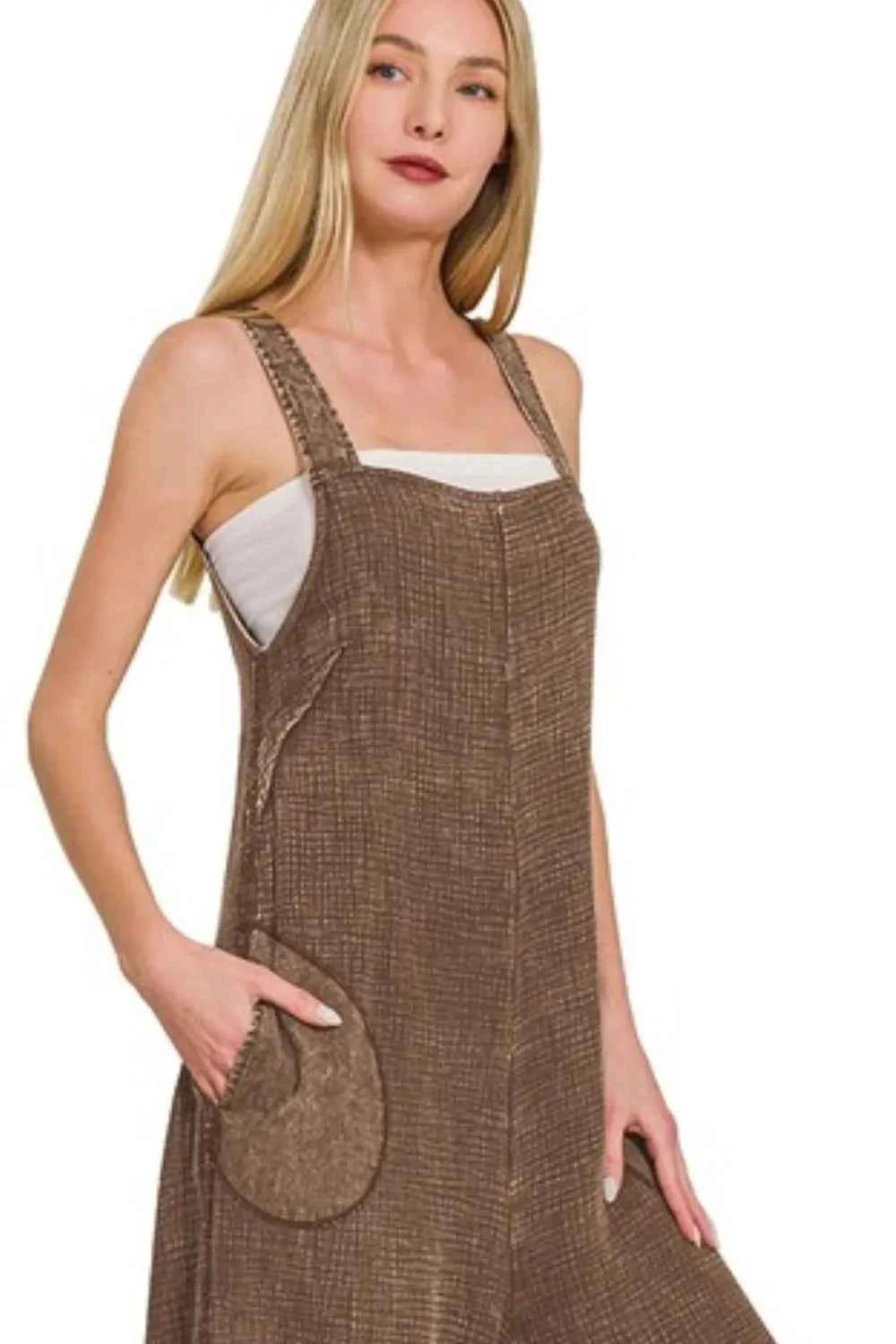 Zenana Double Gauze Washed Wide Leg Overalls 9f2a56b3-ef40-4f57-9242-373c0c3b609a-Max-Origin