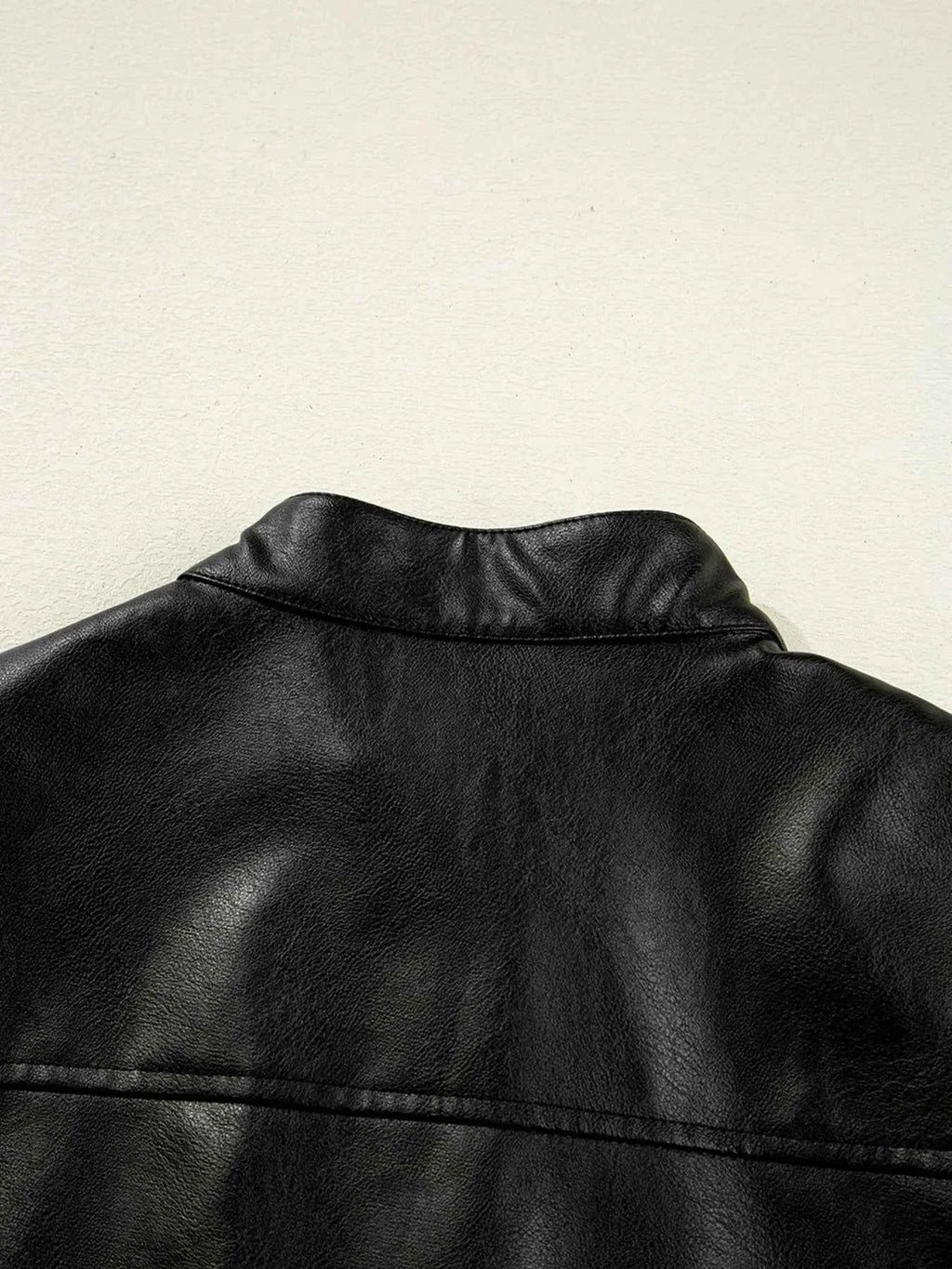 Faux Leather Buttoned Front Boxy Jacket 9f2f641e9b034f53b0dc48ee1cdfcb60-Max-Origin