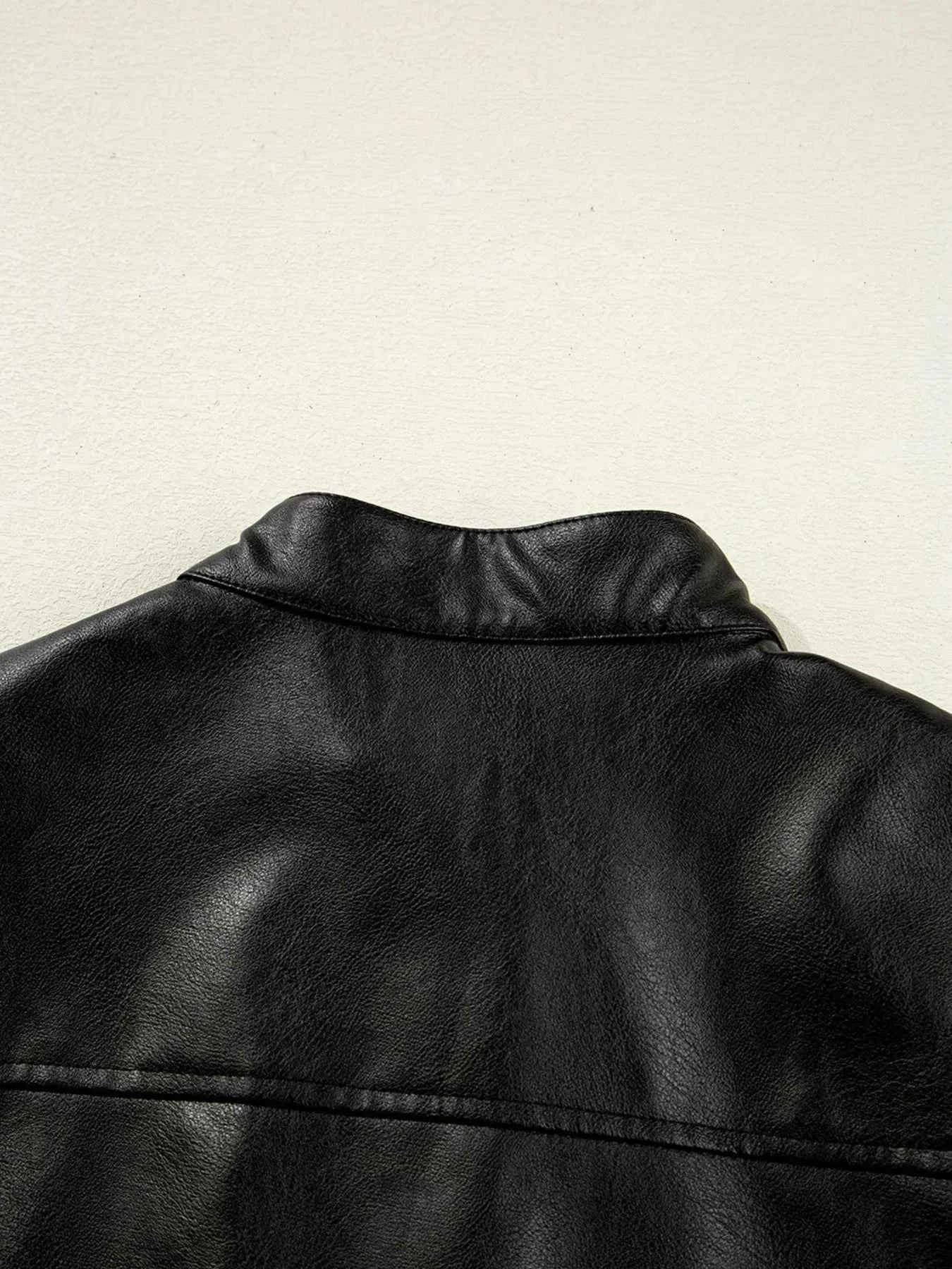 Faux Leather Buttoned Front Boxy Jacket 9f2f641e9b034f53b0dc48ee1cdfcb60-Max-Origin