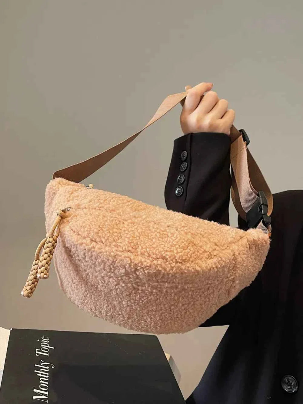 Sherpa Crossbody Bag with Adjustable Strap 9f39abfd-cb78-4a28-b7e5-c065dcd6695f-Max
