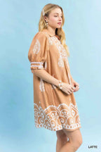 Umgee Paisley Mandala Print Babydoll Dress 9f45871c-6de6-40b0-ab33-5d9cba7a2edb-Max-Origin