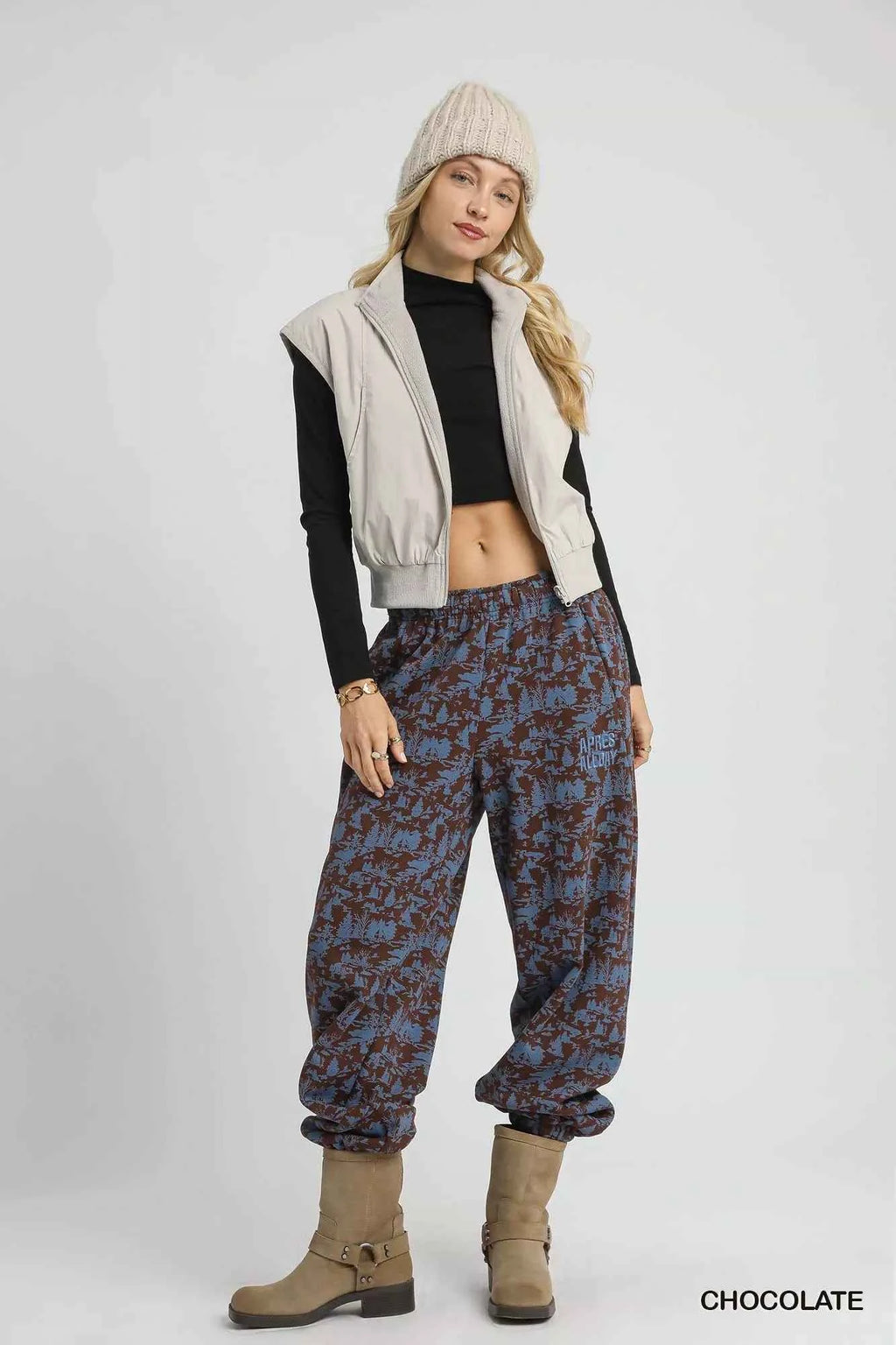 Umgee Scenic Print Casual Sweatpants 9f55d092-1dce-4e04-b88e-55787b8df546-Max-Origin