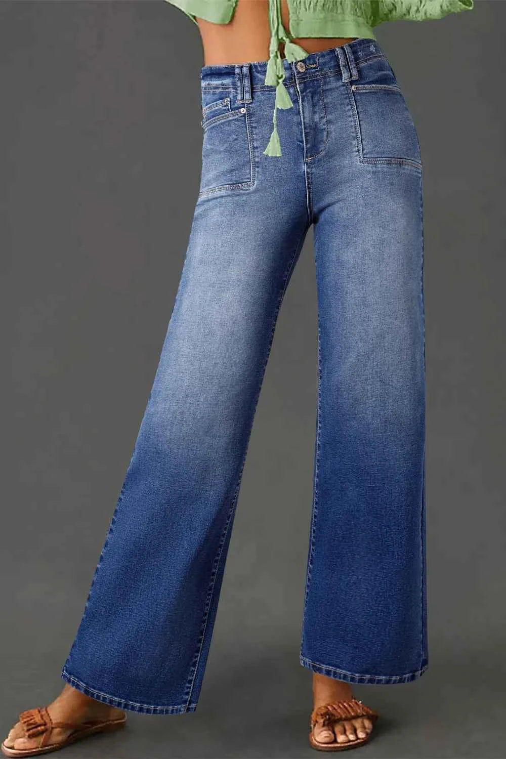 High-Waisted Wide-Leg Vintage Wash Jeans 9f70a56c-cc90-451c-aad6-28d09cf1fb91-Max-Origin