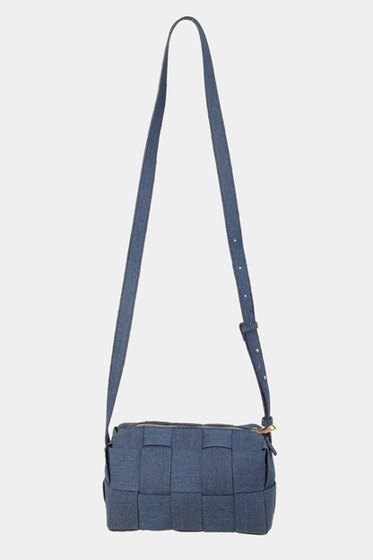 Fame Woven Crossbody Bag with Adjustable Strap