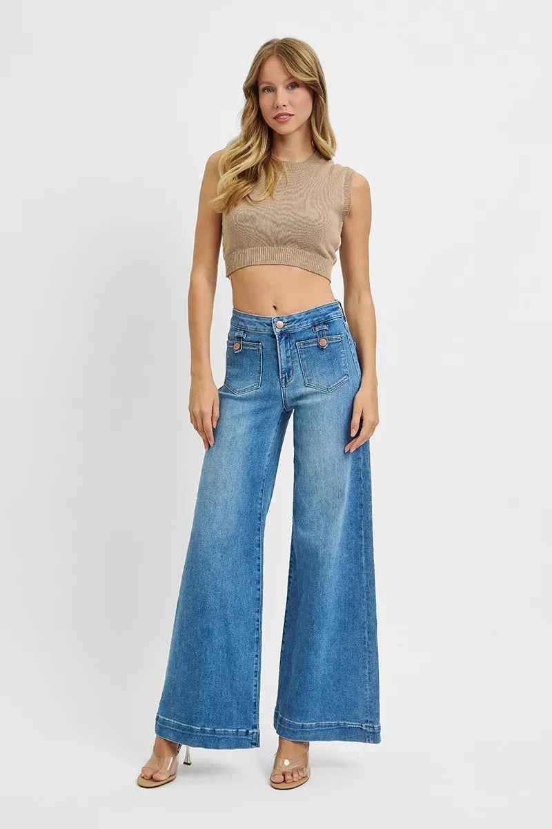 RISEN Full Size Mid Rise Wide Front Patch Pocket Jeans Plus Size 9f8a34dca8444d5285d0d81bb1fac108-Max-Origin