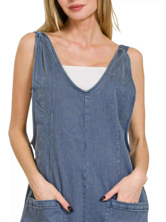 Zenana Casual Adjustable Strap Baggy Jumpsuit With Pocket 9f934d85-0ea1-4087-b028-665cf8cf82dd-Max-Origin