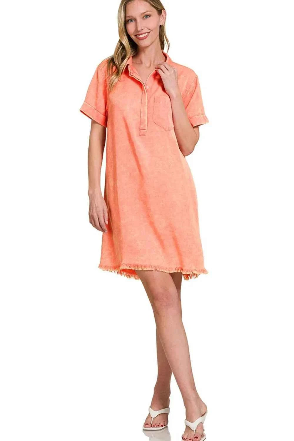 Zenana Tencel Mineral Washed Collared Shirts Dress 9f9d2eba-22d2-4ced-8e60-eb218a7eba72-Max-Origin