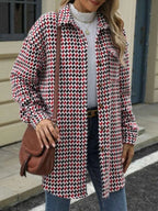 Houndstooth Button Up Long Sleeve Coat 9fbb19e4-1655-4bf1-a723-30de05f70ac3-Max-Origin