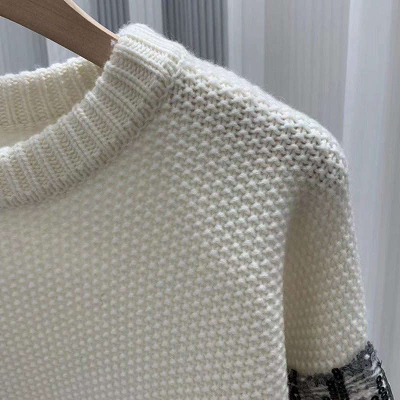 The Sequin-Embellished Cashmere Sweater AA3171E7DB68F8F008895EECC2A00695