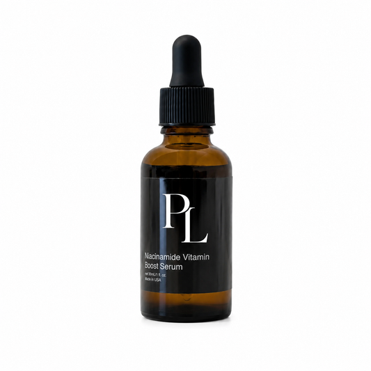 Niacinamide Vitamin Boost Serum Amberserumbottlewithblacklabel