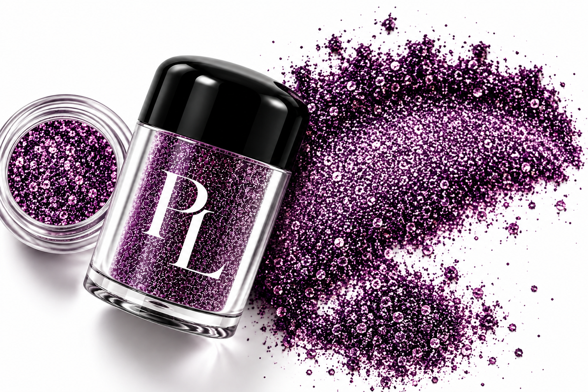 Glitter Dust - Amethyst Amethyst_Glitter_Pigment_Beauty_Close-Up