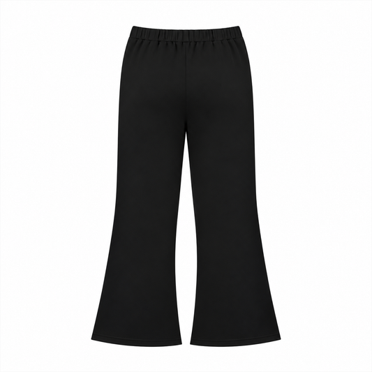 Women's Slim-Fit Flared Sweatpants Black BlackHigh-WaistedFlarePants