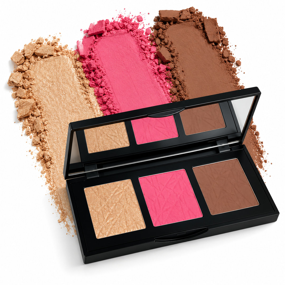 Pro Cheek Palette - Pop BlackPalettewithCrushedPowderSwatches