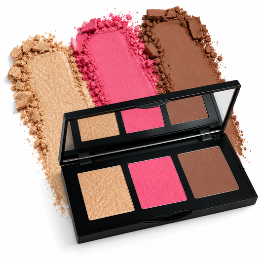 Pro Cheek Palette - Pop BlackPalettewithCrushedPowderSwatches