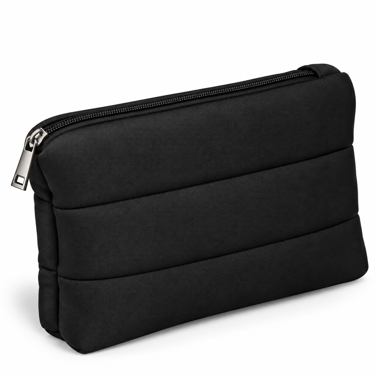 Makeup Bag - Black BlackQuiltedCosmeticPouch