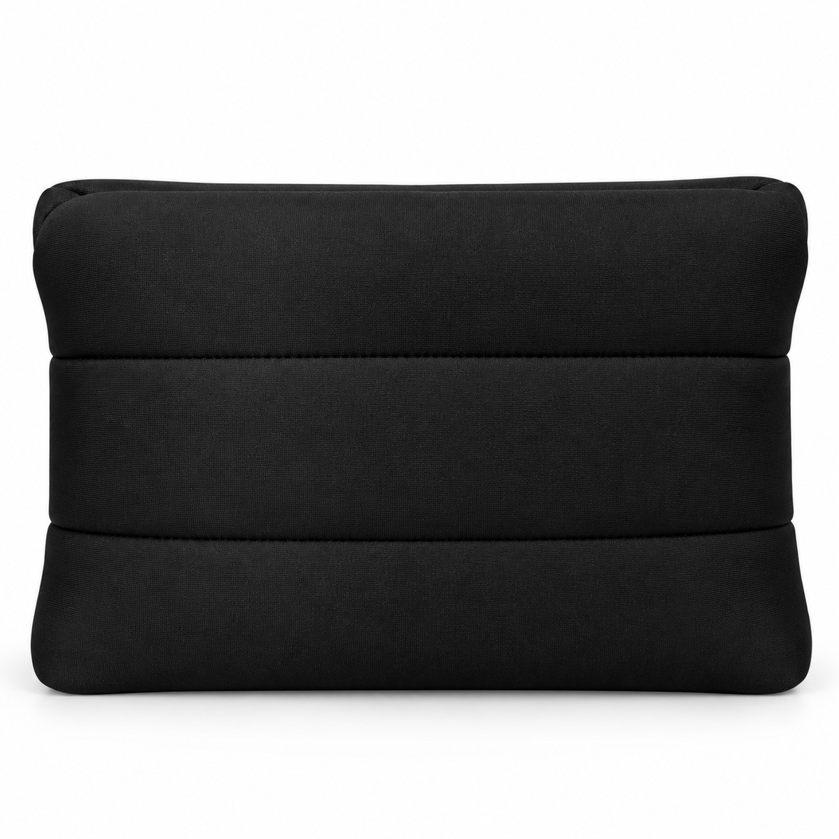 Makeup Bag - Black BlackQuiltedPaddedCosmeticPouch