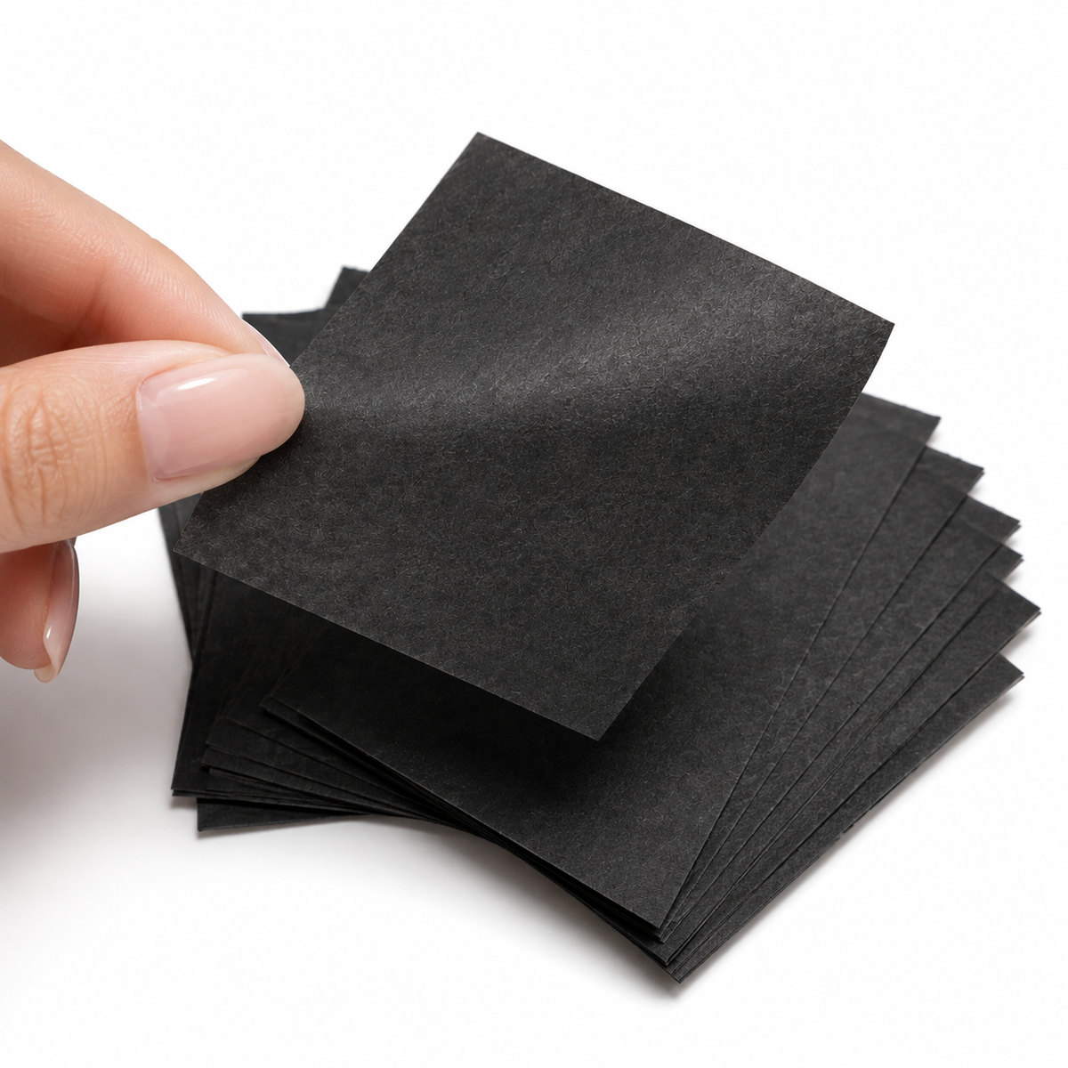 Touch-up Blotting Papers BlackTissuePaperClose-Up