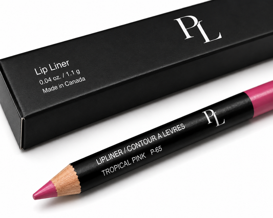 Lip Liner - Tropical Pink Blackliplinerandpackagingclose-up