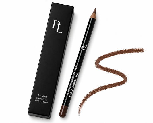 Lip Liner - Sable Brown Blackliplinerwithpackagingflat-lay
