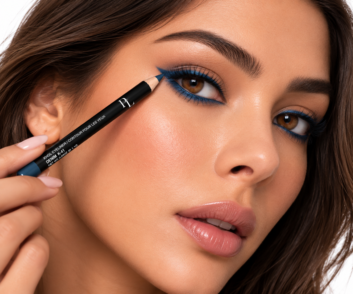 Khol Eyeliner - Denim BlueWingedEyelinerApplication